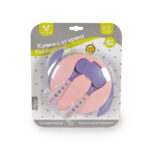 Купа с лъжица и вилица Jelly розов F1730 - Image 5