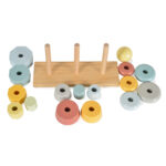 Дървена низанка с пирамиди TKF008B - Image 3