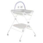 Мултифункционална маса за повиване Croco сив