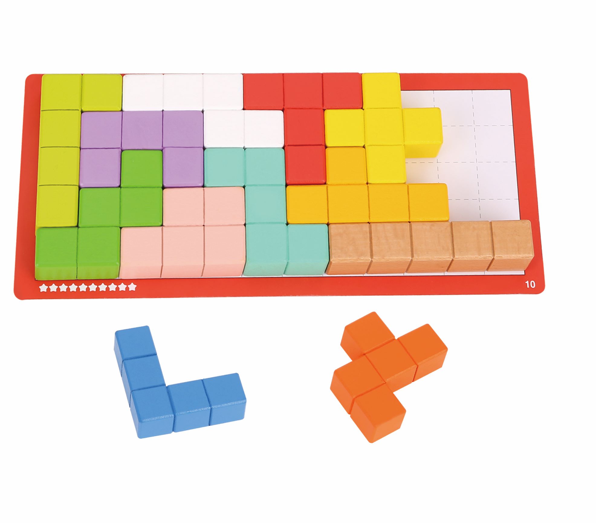 Дървен тетрис пъзел TF280