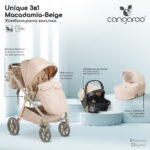 Комбинирана количка 3 в 1 Unique Macadamia-Beige - Image 2