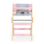 Дървен стол за хранене Caramel розов - Image 5