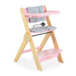 Дървен стол за хранене Caramel розов - Image 6