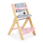 Дървен стол за хранене Caramel розов - Image 7