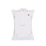 Дървена мебел за кукла - гардероб бял 011 - Image 3