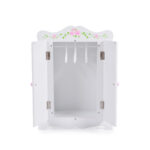 Дървена мебел за кукла - гардероб бял 011 - Image 6