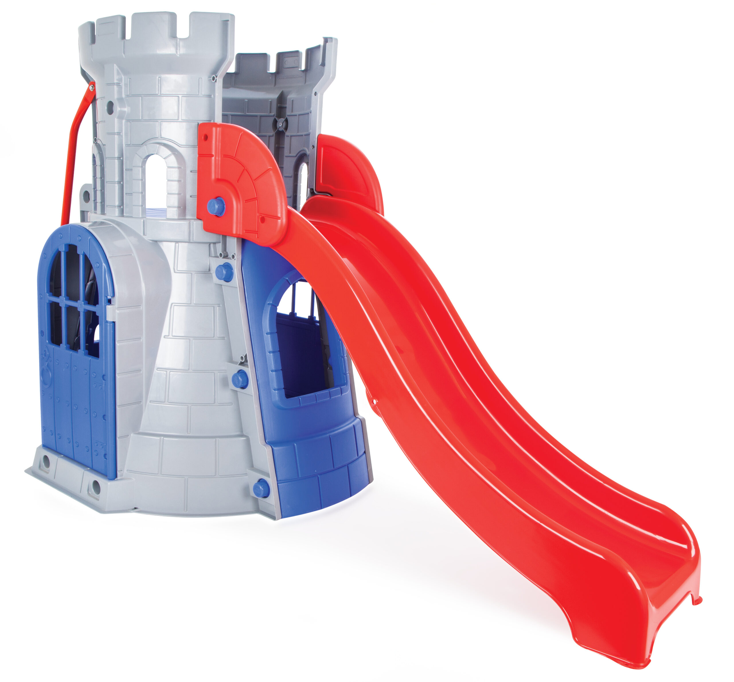 Пързалка замък 166см 07962 сив