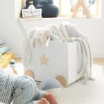 Кутия за Играчки GINGER HOME с Колелца за Бутане, Дървена, Бяла, 38х45х54 см. - Image 7