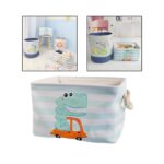 Кутия за Съхранение на Играчки, Дрехи, Козметика, Сгъваема, с Удобни Дръжки, за Детска стая, Спалня, Дневна - Динозавър - Image 4