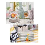 Кутия за Съхранение на Играчки, Дрехи, Козметика, Сгъваема, с Удобни Дръжки, за Детска стая, Спалня, Дневна - Жираф - Image 8