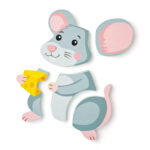 Дървен бебешки пъзел Мишле - Image 3