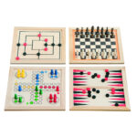 Дървен комплект класически настолни игри - Image 5