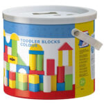 Дървен конструктор в кофа, 50 части - Image 3