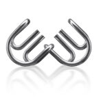 Комплект дървени и метални пъзели-главоблъсканици, 6 броя - Image 2