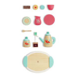 Дървен комплект за игра Време за чай, Hape - Image 3