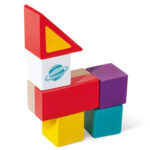 Дървен конструктор Космически чудовища, 50 части, Hape - Image 2