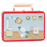 Дървен зъболекарски комплект в метално куфарче - Image 3