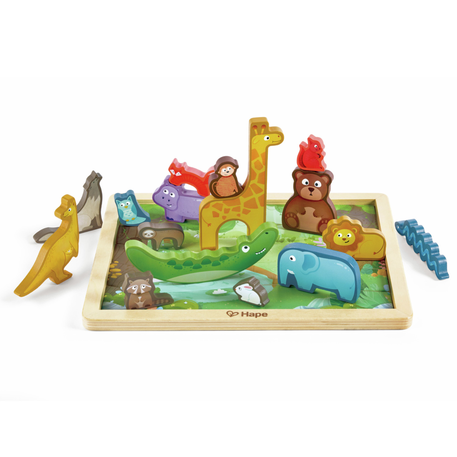 Дървен пъзел Животинско царство, Hape