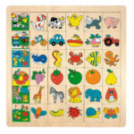 Дървена игра асоциации "Намери картинката"