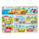 Дървен пъзел-лабиринт Трафик