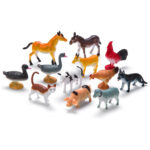 Комплект фигурки в туба Домашни животни, 12 броя
