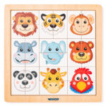 Дървен пъзел Диви животни