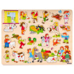 Голям дървен пъзел Във фермата