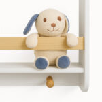 Стенна Детска Етажерка GINGER HOME – Бяла, с Рафтове и Закачалки - Image 6