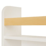 Стенна Детска Етажерка GINGER HOME – Бяла, с Рафтове и Закачалки - Image 7