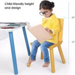 Детска Дървена Маса с 2 Столчета, Комплект - за Игра, Рисуване, Хранене - GHOSTS - Image 5