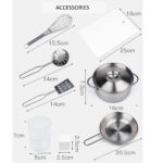 Детска Дървена Кухня GINGER HOME със Звук, Светлина, Бяла W10C493J - Image 7