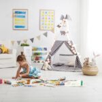 Детска Етажерка GINGER HOME с 3 Отделения за Съхранение на Книжки, Облак, Бяла - Image 7