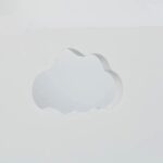 Детска Етажерка GINGER HOME с 3 Отделения за Съхранение на Книжки, Облак, Бяла - Image 4