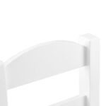 Детска Маса с 4 Столчета GINGER HOME, Дървен Комплект за Игра и Учение, Бял, 66x56x48 см - Image 5