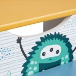 Детско Столче-Стълба, от Дърво, с 2 Стъпала, Място за Съхранение, Дръжка за Пренасяне - MONSTER - Image 8