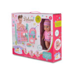 Кукла 31 см пишкаща с легло и стол за хранене 8295 - Image 2