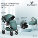 Комбинирана количка 3 в 1 Unique Pine-Green - Image 2