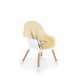 Дървен стол за хранене Gelato 2в1 бежов - Image 5