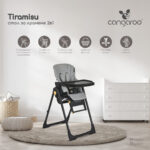 Детски стол за хранене Tiramisu 2 в 1 сив - Image 2