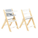 Дървен стол за хранене Caramel бял - Image 3