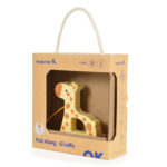 Дървена играчка за дърпане Жирафче TJ009 - Image 8