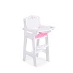 Дървен стол за кукла - стол за хранене B012 - Image 7