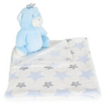 Бебешко одеяло 90/75 cm с играчка Blue Bear - Image 7
