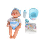 Кукла 31cm пишкаща с обувки и гърне син 8265 - Image 3