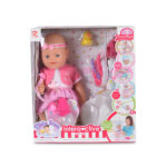 Кукла 46см пишкаща и плачеща с рокля 8192