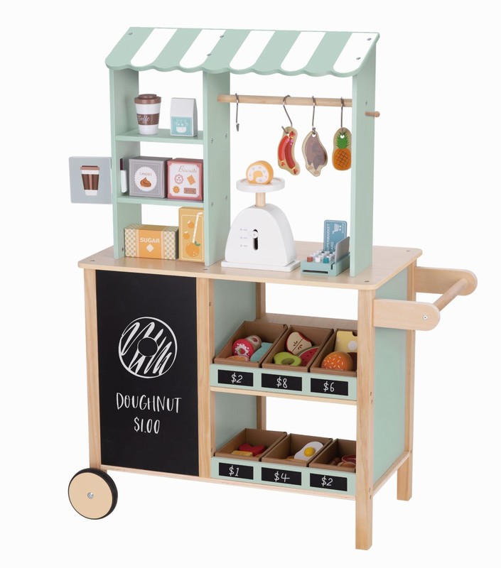 Дървен магазин  с аксесоари TJ427