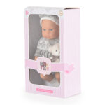 Кукла 30 cm Lovely Baby със сива рокля LS1255-11 - Image 2