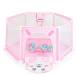 Кошара за игра 146 cm с 50 топки pink - 7061B - Image 3