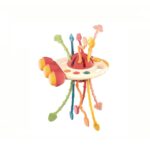 Бебешка сензорна играчка UFO red