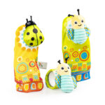 Дрънкалки чорапи Green Beetle Bee 82624 - Image 2